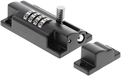 Verrou mécanique, Pêne rond, Targette pour porte affleurante, Dispositif de sécurité galvanisé pour cadenas, Ne craint pas la météo, RS 110 C SB, 112 x 50 mm