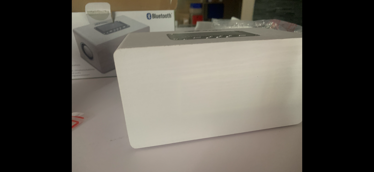 Radio réveil Bluetooth Blanc neuf