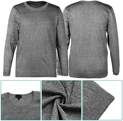 Chemise Résistante Aux Coupures, Chemise Anti-Coupure, Chemise Résistante Aux Coupures, Chemise À Manches Longues Résistante Aux Coupures, Protection De Sécurité De Niveau 5, Pour La Coupe Et La Manipulation Du Verre (L)