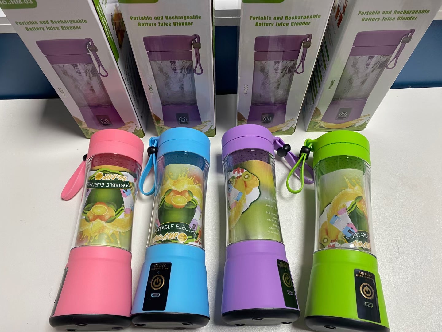 Mixeur Portable Avec Mini Mélangeur De Jus De Fruits De Cuisine Rechargeable USB Maison Simple Portable Mini Presse-agrumes Électrique