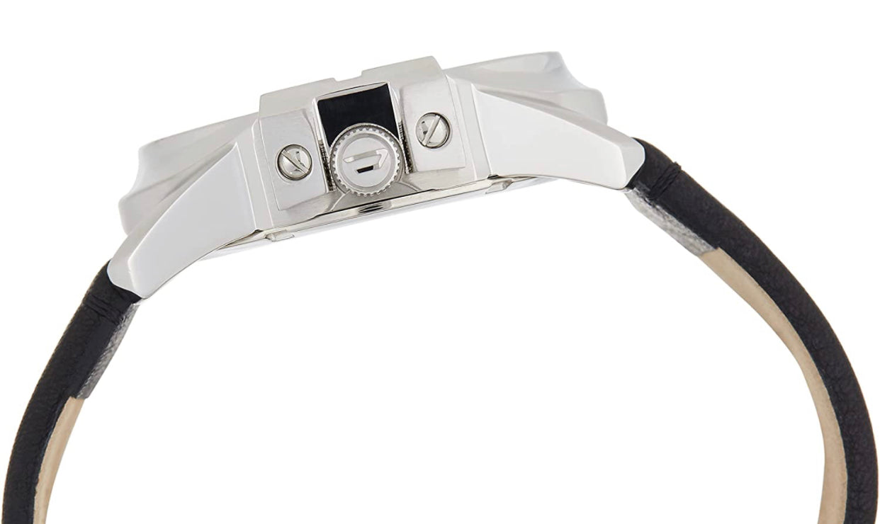 Montre Diesel  , 46 mm, en acier inoxydable avec bracelet en cuir Avec Bracelet