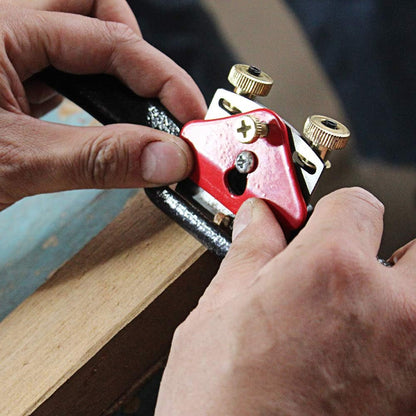 rabot avec base plate 9.3"/235mm rayons réglables Se raser avec 4 lames de rechange,, lame en métal travail du bois outil à main parfait pour la planification de la coupe outils de travail du bois
