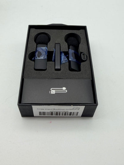 Microphones sans Fil pour Android, Microphone Bluetooth à Clipser sans Fil, Mini Microphone Cravate pour Enregistrement vidéo, Diffusion en Direct, Vlog, Youtube, TikTok (2 micros