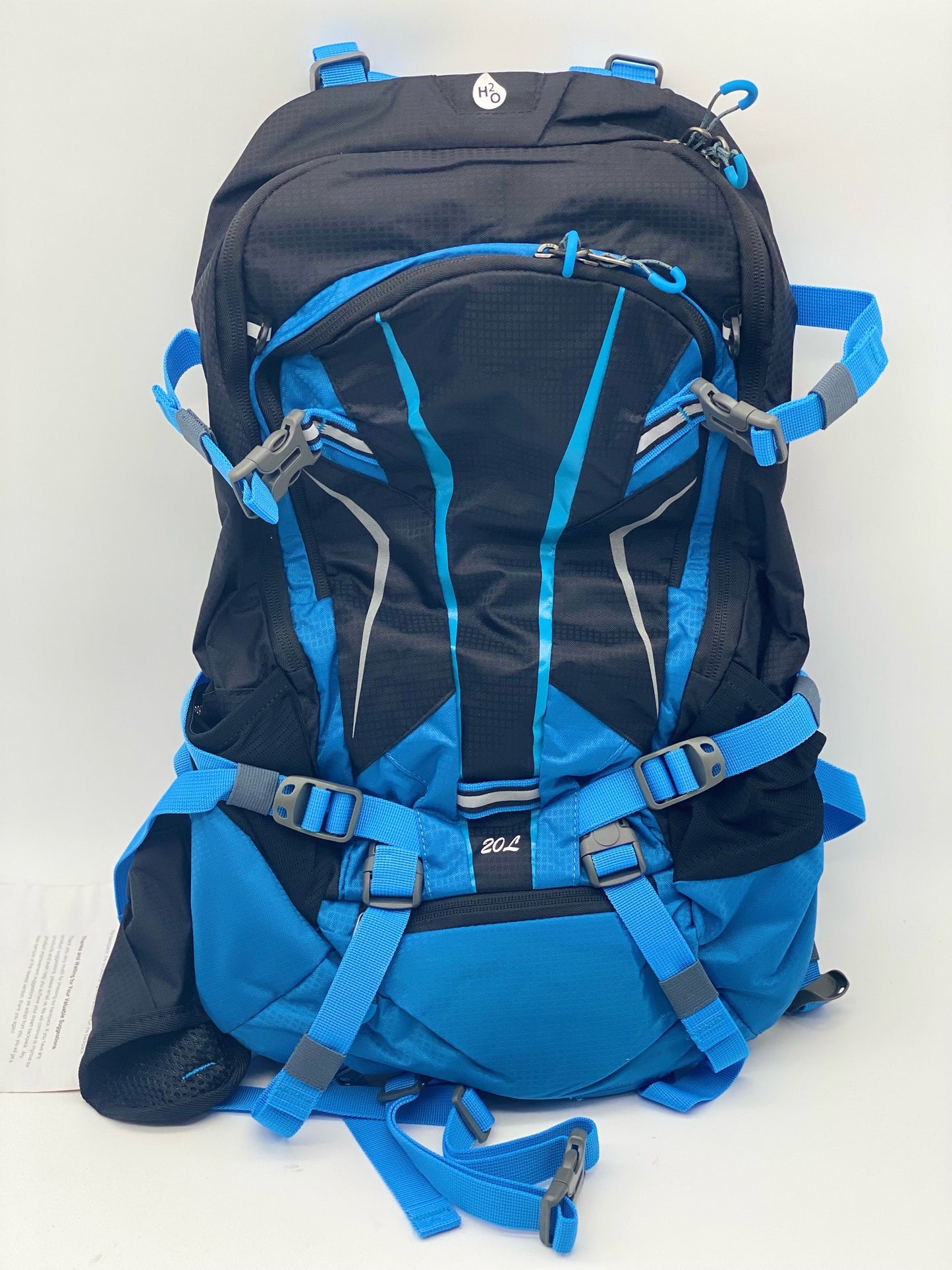 Sac à dos 20L Résistant à l'eau Vélo Sac Pack Sports de Plein Air Equitation Voyage Camping Randonnée avec Housse de Pluie Housse de Casque