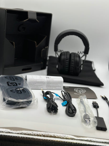 Logitech G PRO Casque Gamer Over-Ear, Transducteurs PRO-G 50mm, Aluminium, Acier et mousse à mémoire de fome, Confortable et Durable, pour les jeux Esports, PC / PS / Xbox / Nintendo Switch - Noir