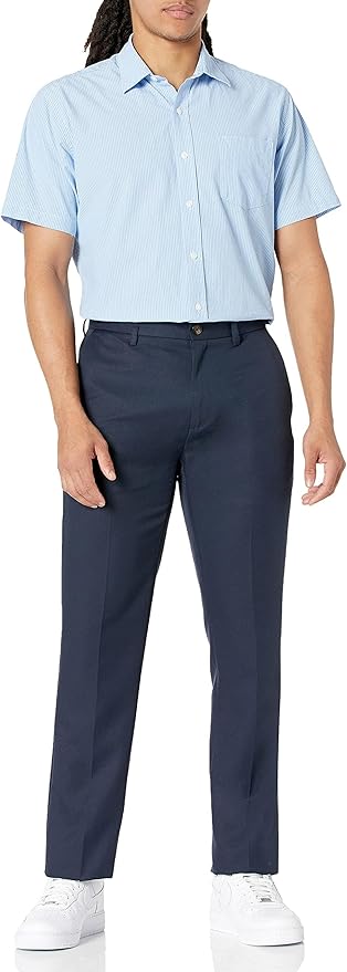 Amazon Essentials Pantalon de Costume Coupe Slim sans Pinces Homme