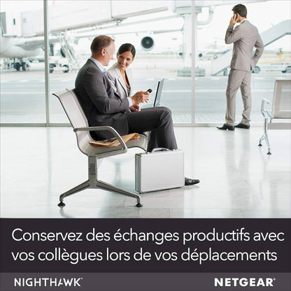 NETGEAR Routeur 4G SIM Box 4G, 4G LTE M2 - débit Descendant jusqu'à 2Gbit/s | Connexion WiFi jusqu'à 20 appareils | Crée Un WLAN n'importe où | Déverrouillé Compatible Toute SIM opérateurs
