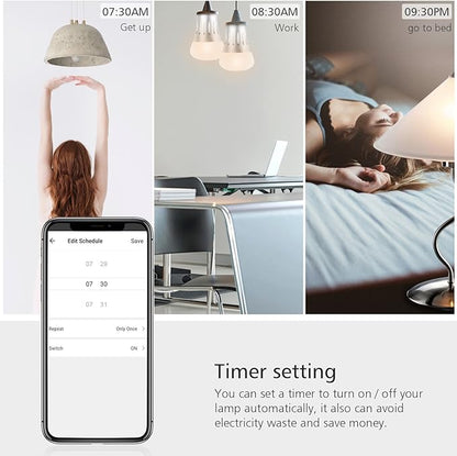 Ampoule Connectée, LED E27 6000k+600LM 7W RGB Compatible avec Alexa Google Home neuve