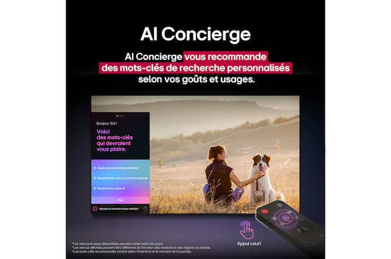 75 pouces (189 cm) | LG QNED evo AI QNED85 MiniLED | 4K Smart TV | 2025