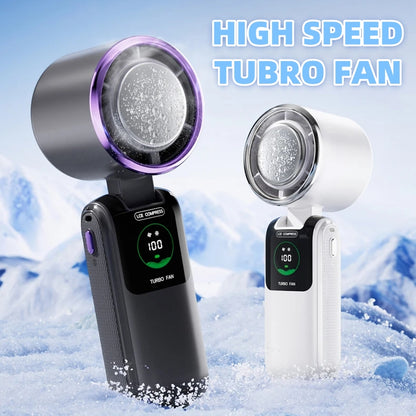 Mini Ventilateur Turbo "BreezeGo" – Rechargeable USB & 6 Vitesses