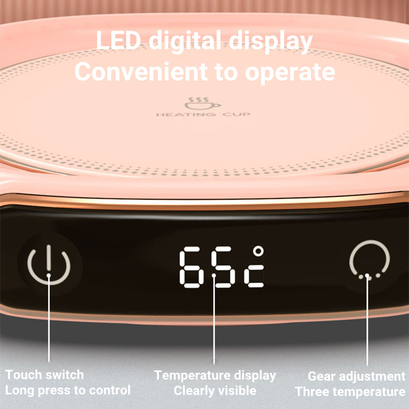 Chauffe-Tasse Intelligent "Thermo-Focus" – Température Constante & Design Tactile