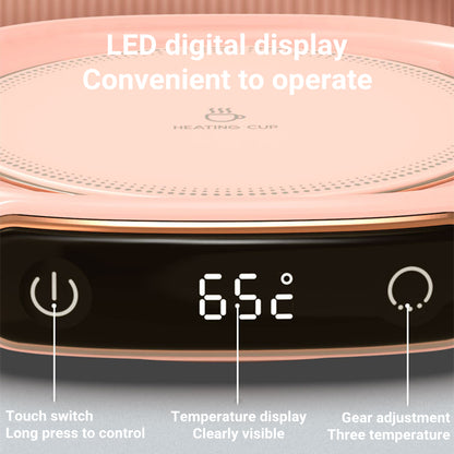 Chauffe-Tasse Intelligent "Thermo-Focus" – Température Constante & Design Tactile