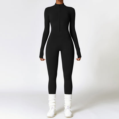 Combinaison "Sculpt-Fit" – Body Intégral Gainant & Col Zippé