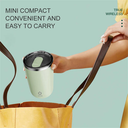 Tasse mélangeur automatique de 350 ml pour le jus, le café, le lait, en l'acier inoxydable,