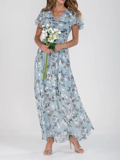 Robe Maxi "Flora" – Douceur de Mousseline & Imprimé Bohème
