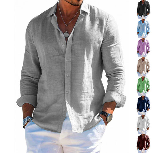 Chemise "Riviera" en Lin Premium – Coupe Ajustée & Respirante