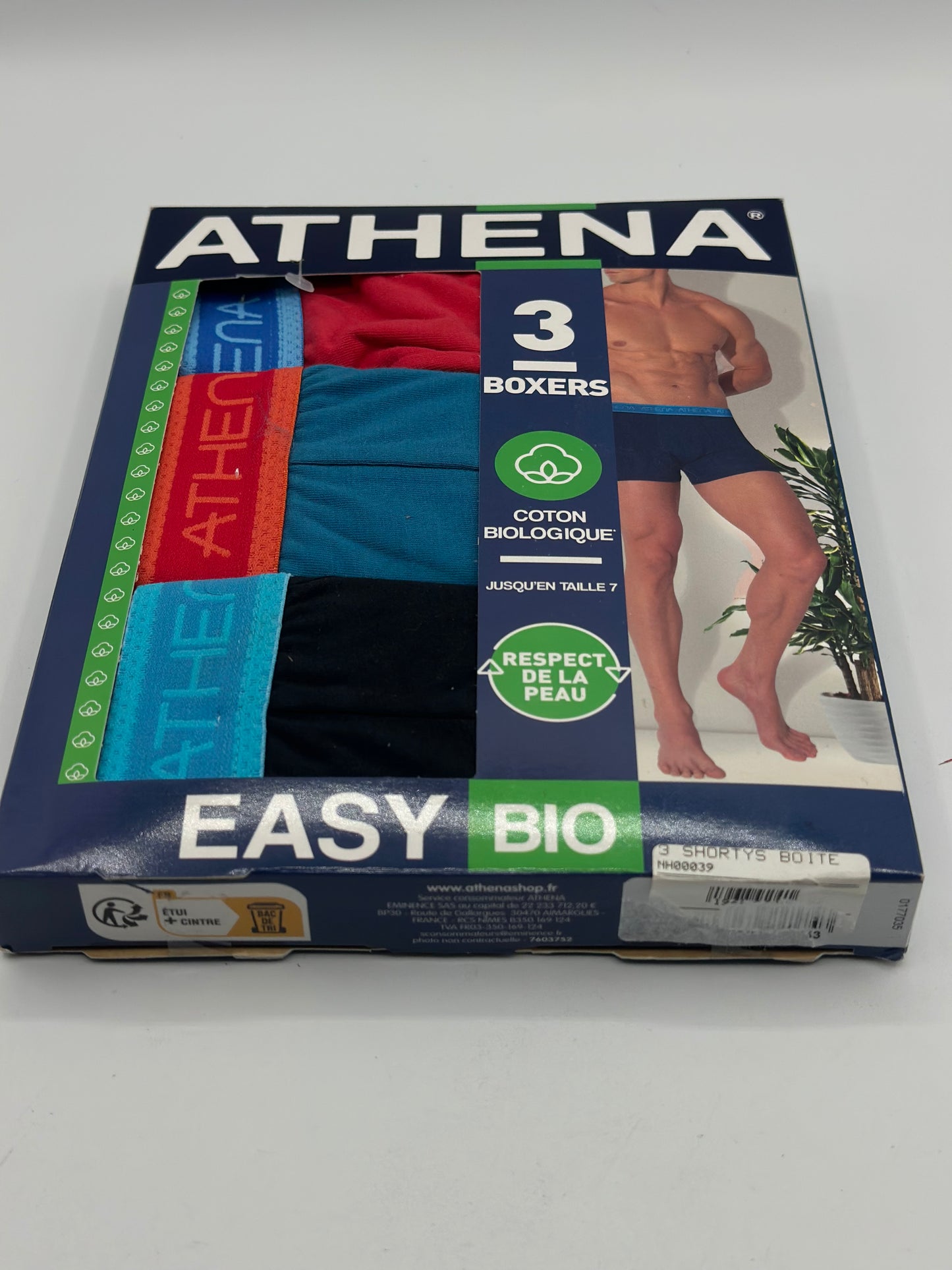 Athena Lot 3 Boxers Easy Bio