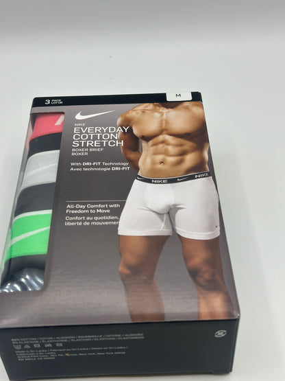 NIKE BOXERS PANTALONS POUR HOMMES 3PK gris/vert/rose tailles M