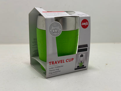 tasse isotherme, mug avec couvercle, revêtement silicone, 200ml, Bleu maritime