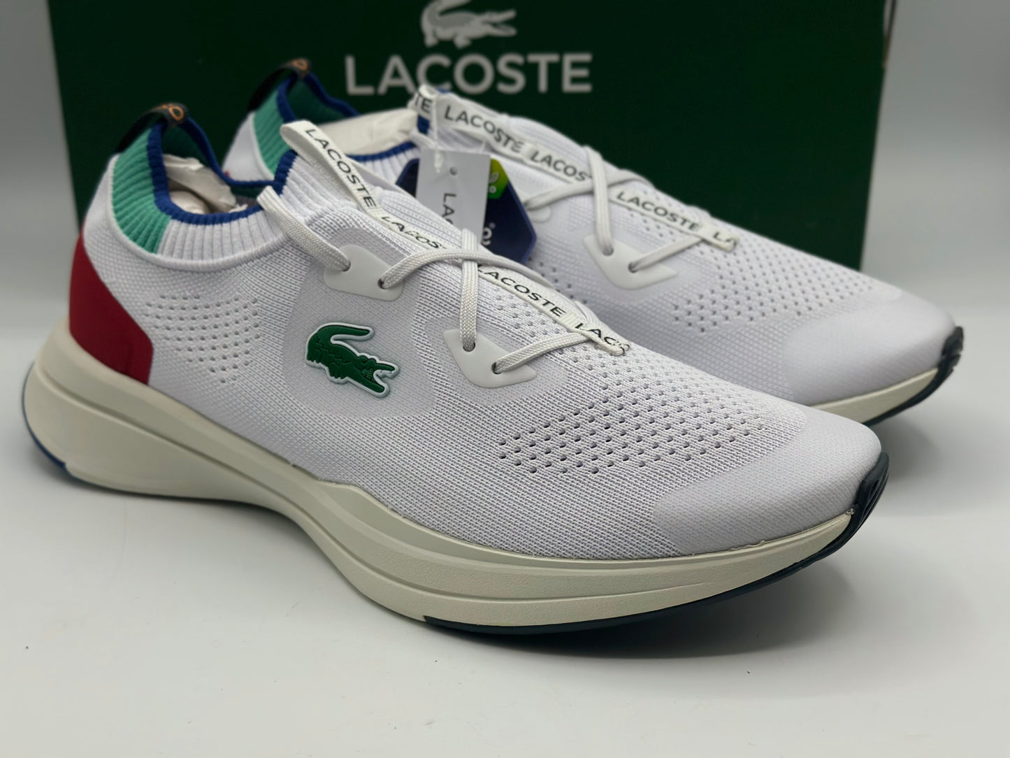 Sneakers Run Spin Knit mixte Lacoste en textile