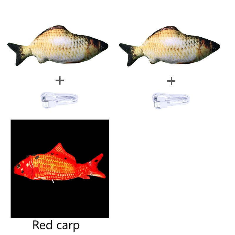 Poisson Interactif "Real-Flop" – Jouet Électrique Sautillant & Rechargeable USB