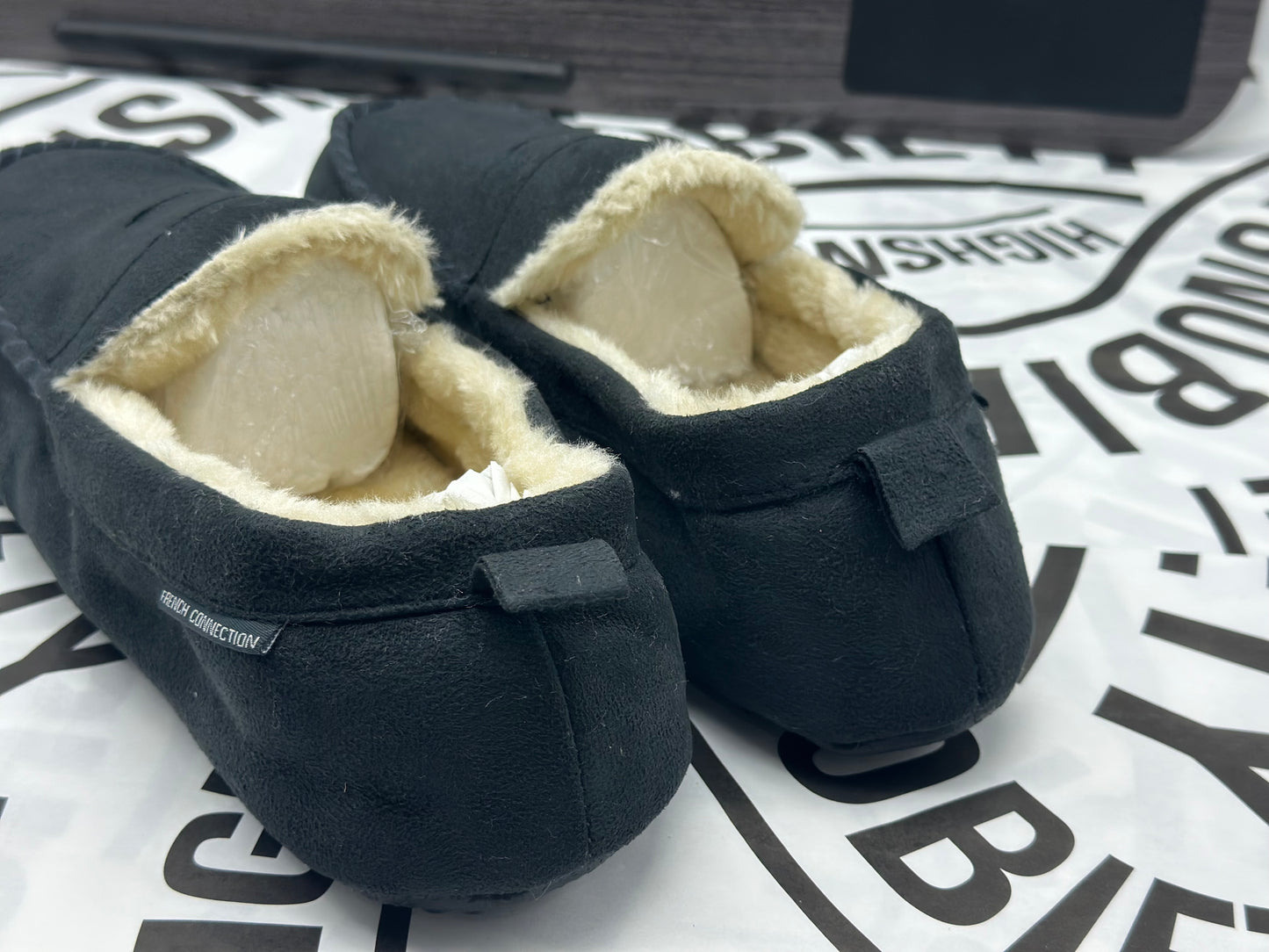 - Pantoufles style mocassin - Anthracite taille 44,5