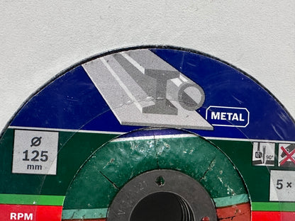 Bosch Accessories BOSCH 2609256333-5 disques de coupe en métal 125 x 2,5 mm, Acodado, Multicolore, 125 mm