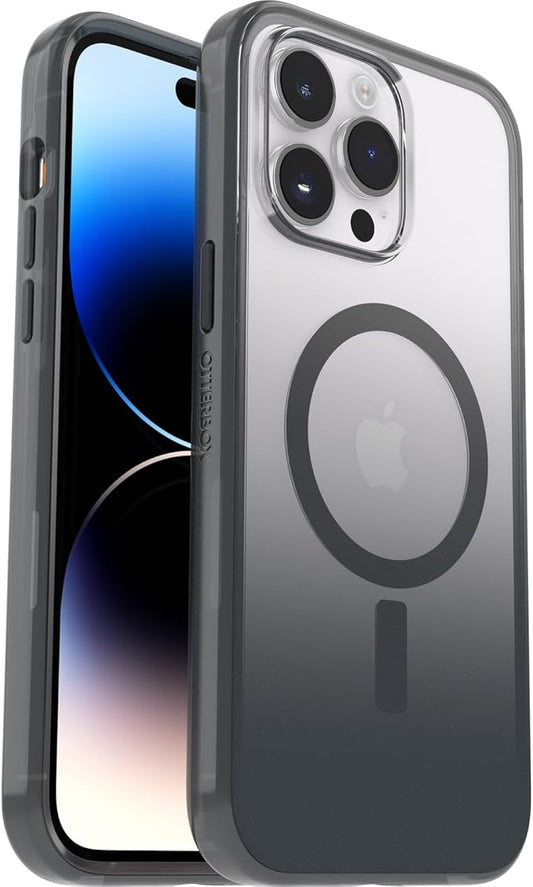 Otterbox Serie Clear Case avec MagSafe, Coque pour iPhone 14 Pro Max, Antichoc, Anti Chute, très Fine, supporte 2 x Plus de Chutes Que la Norme Militaire, Obsidian