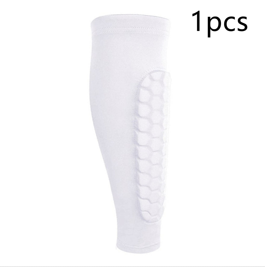 Protège-Tibia "Hexa-Shield" – Manchon de Compression Anti-Collision en Nid d'Abeille