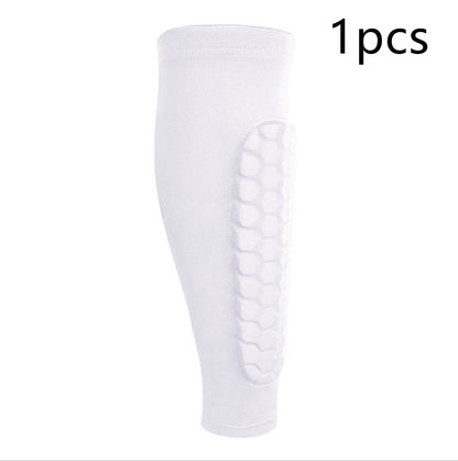 Protège-Tibia "Hexa-Shield" – Manchon de Compression Anti-Collision en Nid d'Abeille