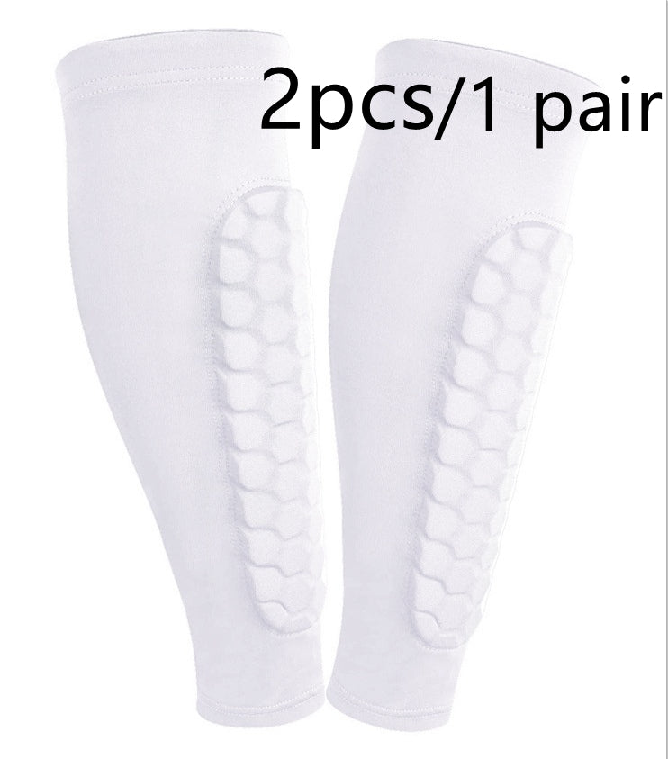 Protège-Tibia "Hexa-Shield" – Manchon de Compression Anti-Collision en Nid d'Abeille