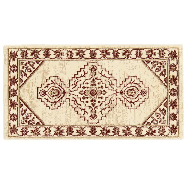 Tapis marron rectangulaire Iris, l.60 x L.110 cm