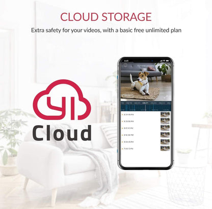 YI Camera Surveillance Wifi Intérieur 1080P Caméra IP Avec Enregistrement Camera Maison pour Bébé/Animal de Compagnie Suivi de Mouvement, Détection Sonore, Audio Bidirectionnel