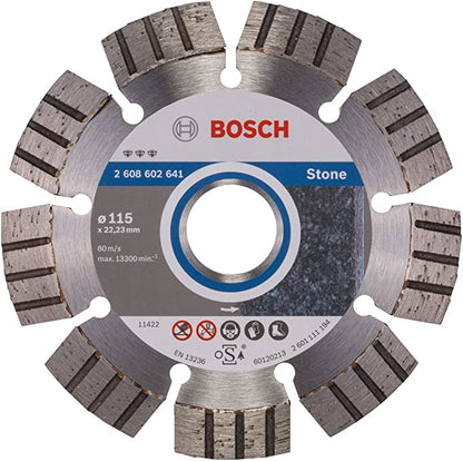 Bosch Accessories Disque à tronçonner diamanté best for stone 115 x 22,23 x 2,2 x 12 mm