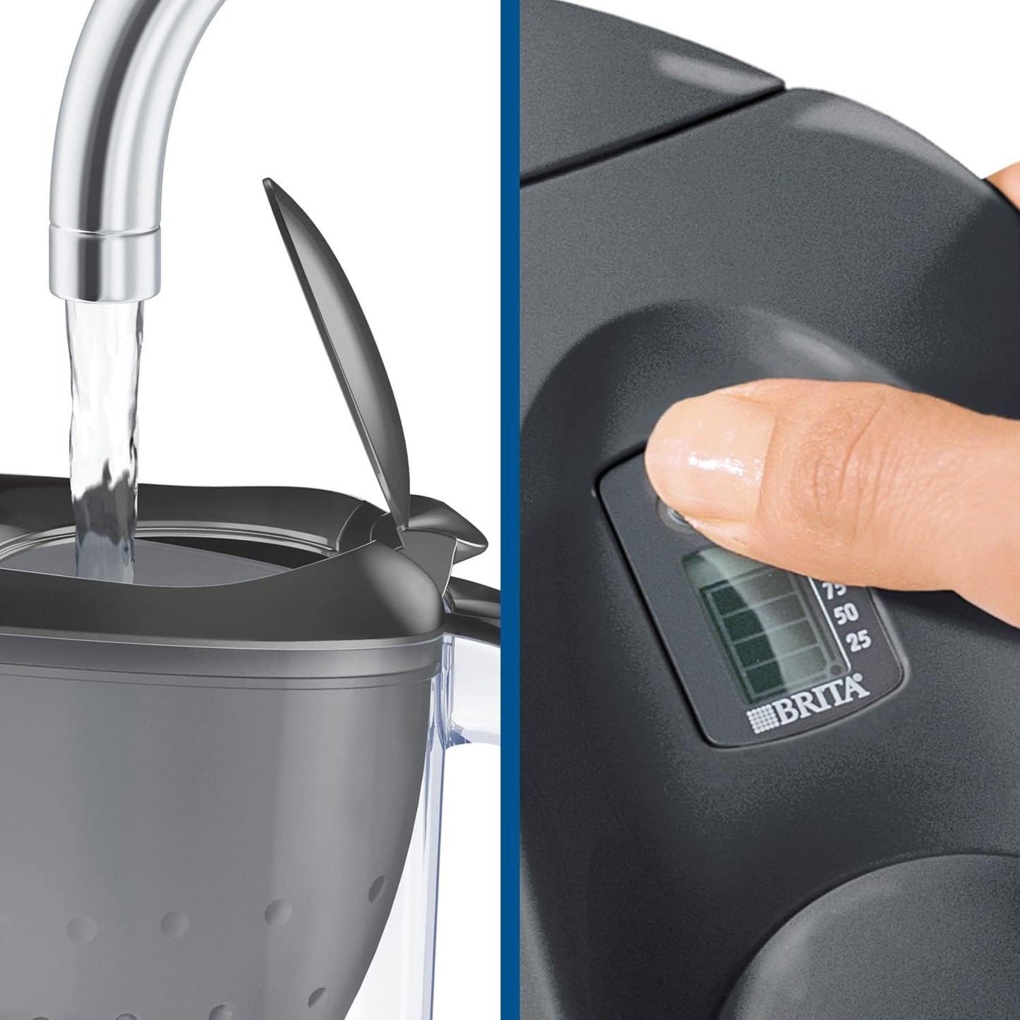 BRITA Carafe filtrante Marella rouge - 1 filtre MAXTRA+ inclus