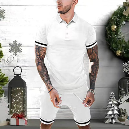 Ensembles décontracté Tenues 2 pièces Polo et short pour hommes
