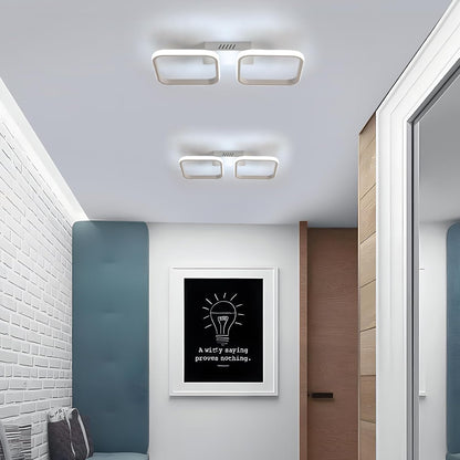 Plafonnier LED 50CM, Luminaire Plafonnier Chambre Moderne, Lampe Plafond 32W 2350LM pour Couloir Cuisine Salon, Éclairage Intérieur Blanc Froid 6500K [Classe énergétique G]