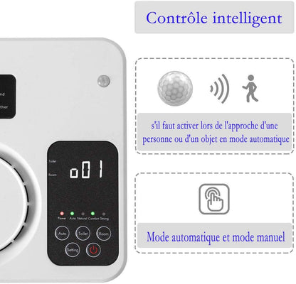 KROMEN Générateur d'ozone Ioniseur Purificateur D'air Opération Intelligente Éliminateur D'odeurs Désodorisant pour la maison Chambre Salon Toilette Bureau