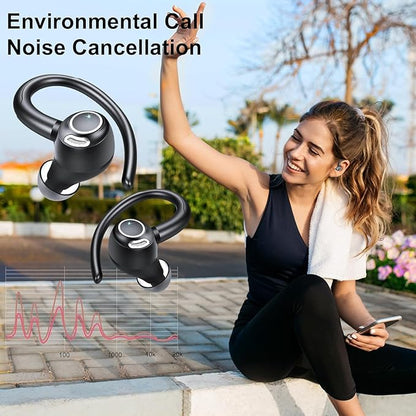 Écouteurs Bluetooth 5.3 Hi-FI Stéréo, 48H Ecouteur sans Fil Sport avec Antibruit CVC8.0 neuves