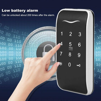 Serrure d'armoire électronique, écran tactile numérique sans clé RFID Serrure de mot de passe électronique, serrure intelligente électronique cachée pour classeur dans l'armoire