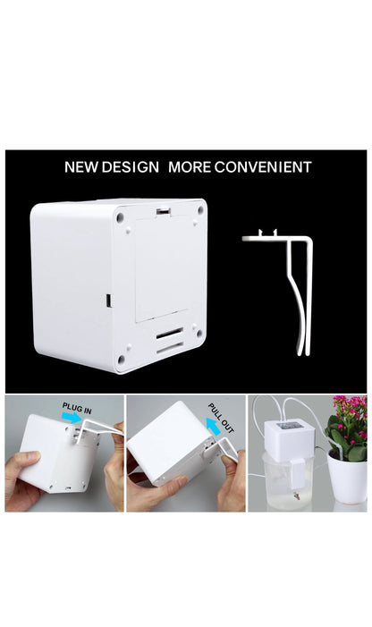 Kit d'irrigation Goutte à Goutte Automatique Micro, système d'auto-arrosage avec minuterie d'eau électronique de 30 Jours, Charge USB 5V pour 10 Plantes en Pot d'intérieur