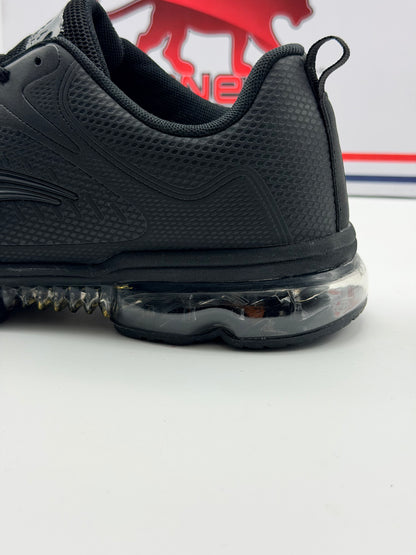 Baskets NOIR Homme motif Uni Lacets AIRNESS