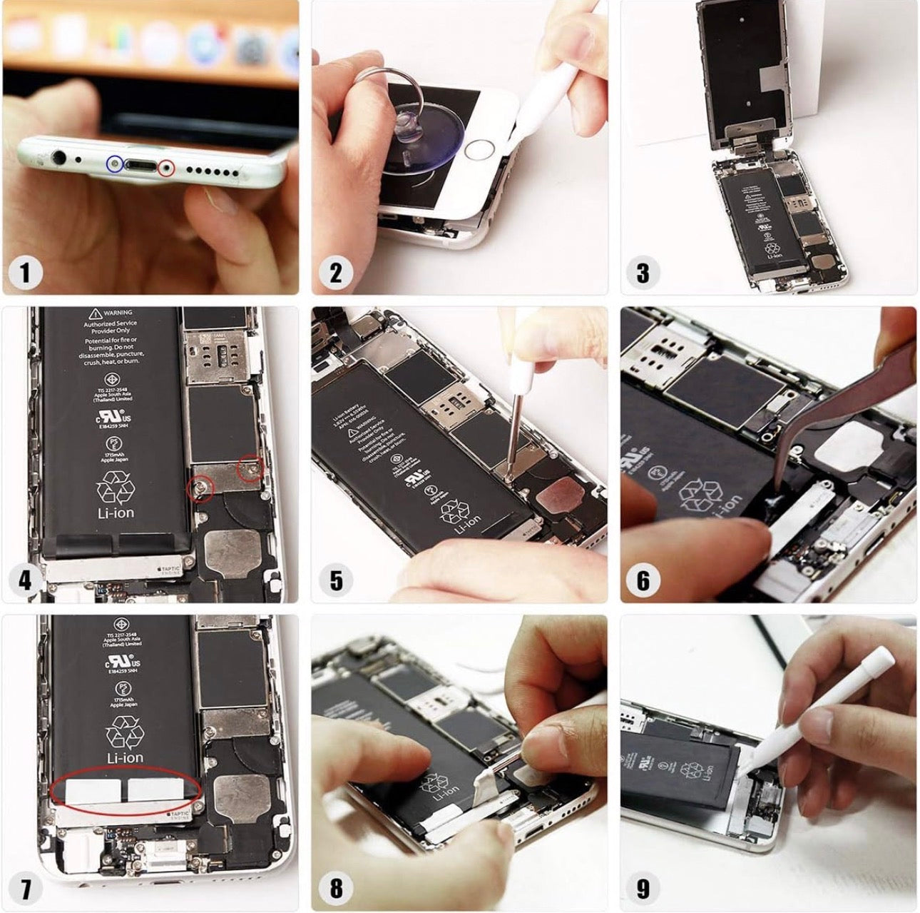 Batterie pour iPhone 6S 2200mAh, ATOKIT Haute Capacité 6S Batterie Interne de Replacement avec Kit D'outils de Réparation Professionnel, Garantie 2 an (iPhone 6S)