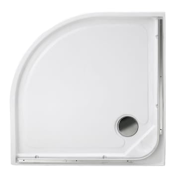 Receveur composante cab. 1/4 de cercle, blanc L.90 x l.90 cm