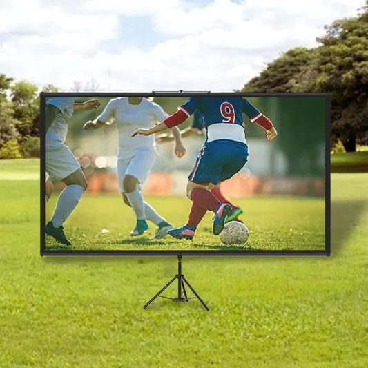 Écran de Projection avec Trépied 60" - Toile de Projection 152,4 cm - 4K HD - Angle de Vue 160 degré