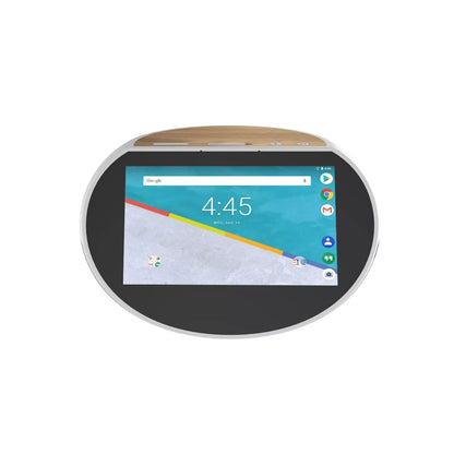 Assistant vocal - Hello 5 - Gris et Bois - Bluetooth - WiFi - USB - Ecran tactile 5" - 16 Go