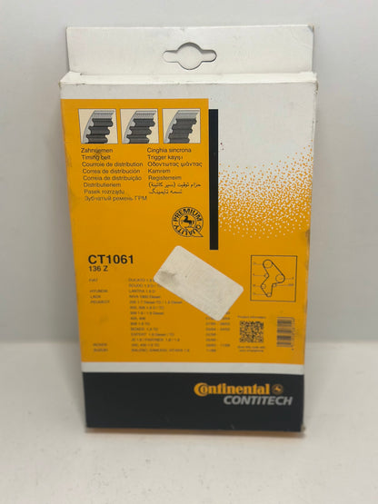 CONTITECH CT1061 Courroie de distribution
Nbr. dents: 136 25mm
Réf.: CT1061
EAN: 4010858081546