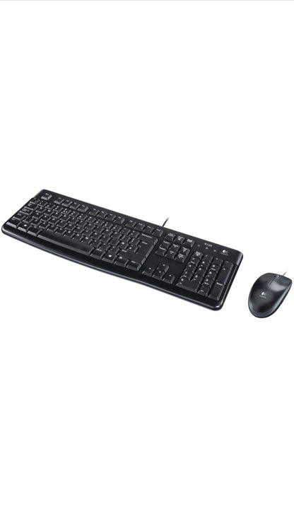 Logitech MK120 Combo Clavier et Souris Filaire pour Windows Clavier US Intern...