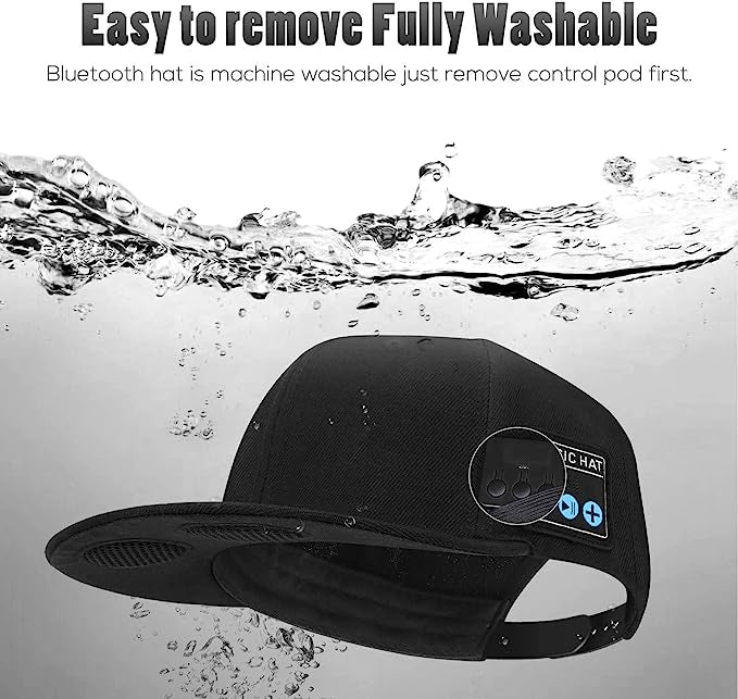 Casquette avec Haut-Parleur Bluetooth sans Fil Smart Speaker pour Sports de Plein air neuve