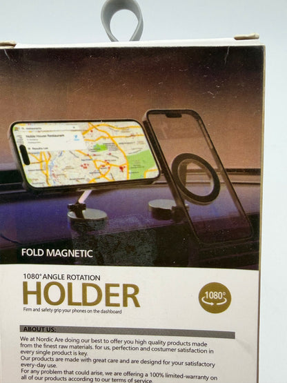 SokolOk Support magnétique pour voiture - Support magnétique pliable à 360° - Compatible avec tous les téléphones, Galaxy, smartphones, iPhone